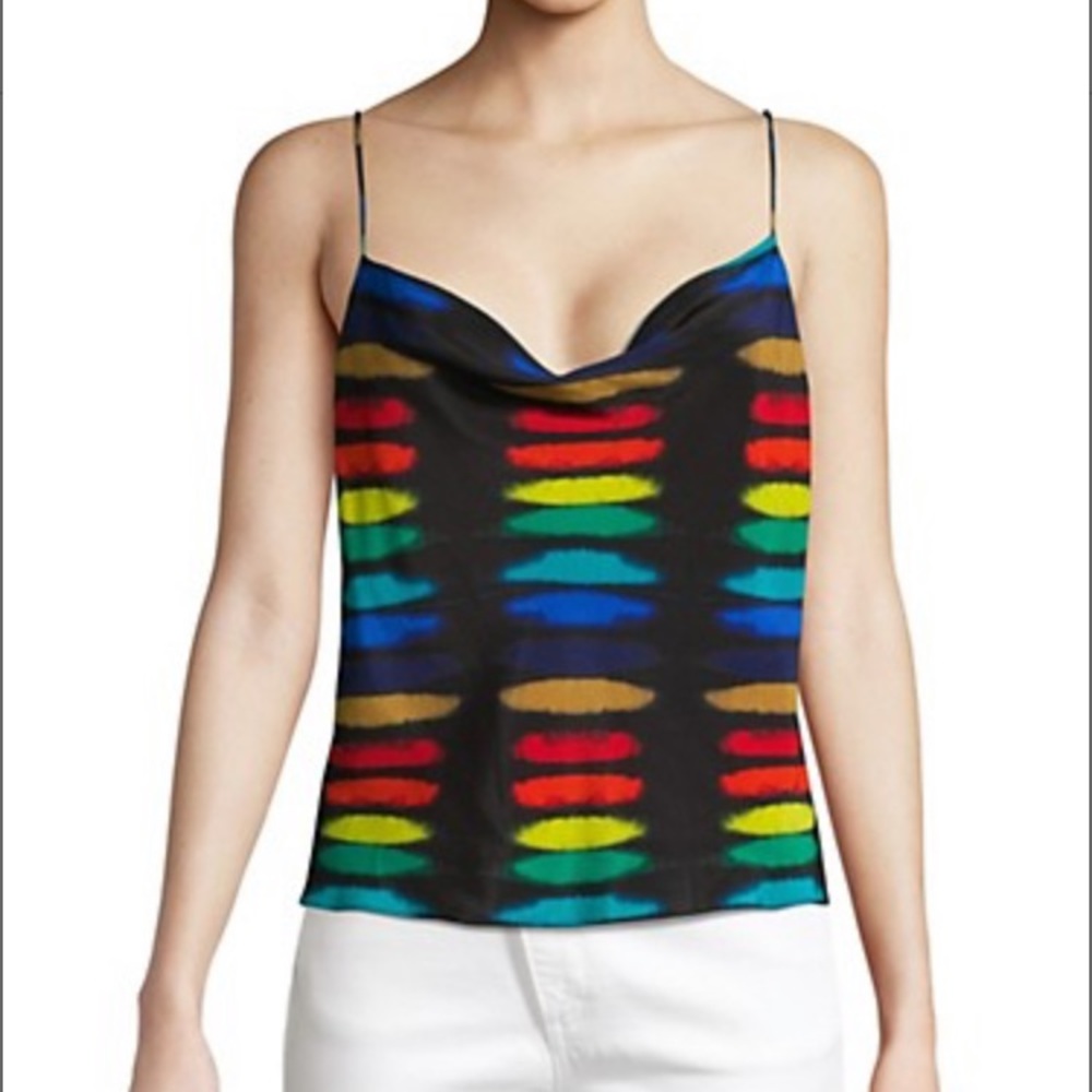 Tie Dye Harmon Tank by Alice + Olivia